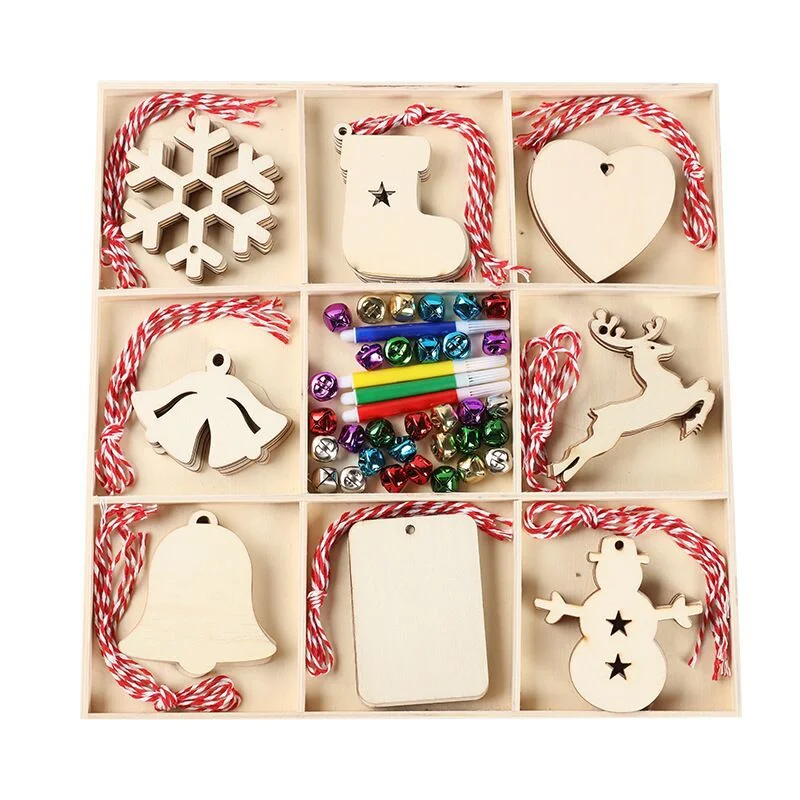 New Design Festival Ornaments Holder Hot Sale Wooden Christmas Tree Ornaments